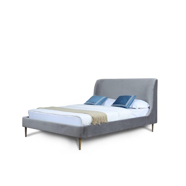 Manhattan Comfort Heather Full-Size Bed in Grey BD003-FL-GY - main